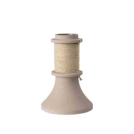 Kristina Dam Studio Rope vase 32,5 cm Stentøjs-beige