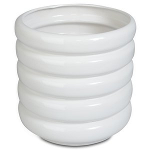 Kruka Wheels H18 cm - Vit