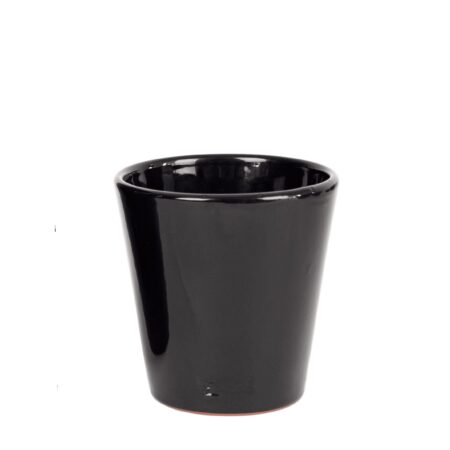 Kruka liten-svart blank