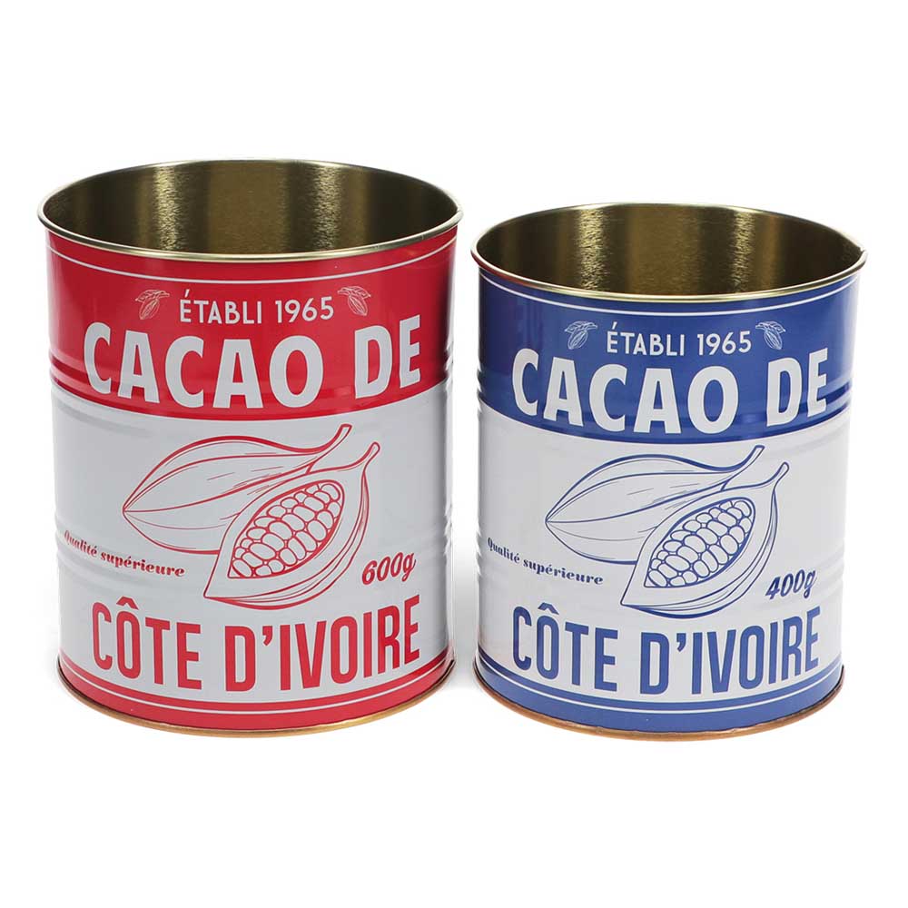 Kruka / plåtburk 2 pack Cacao Kruka / plåtburk 2 pack Cacao