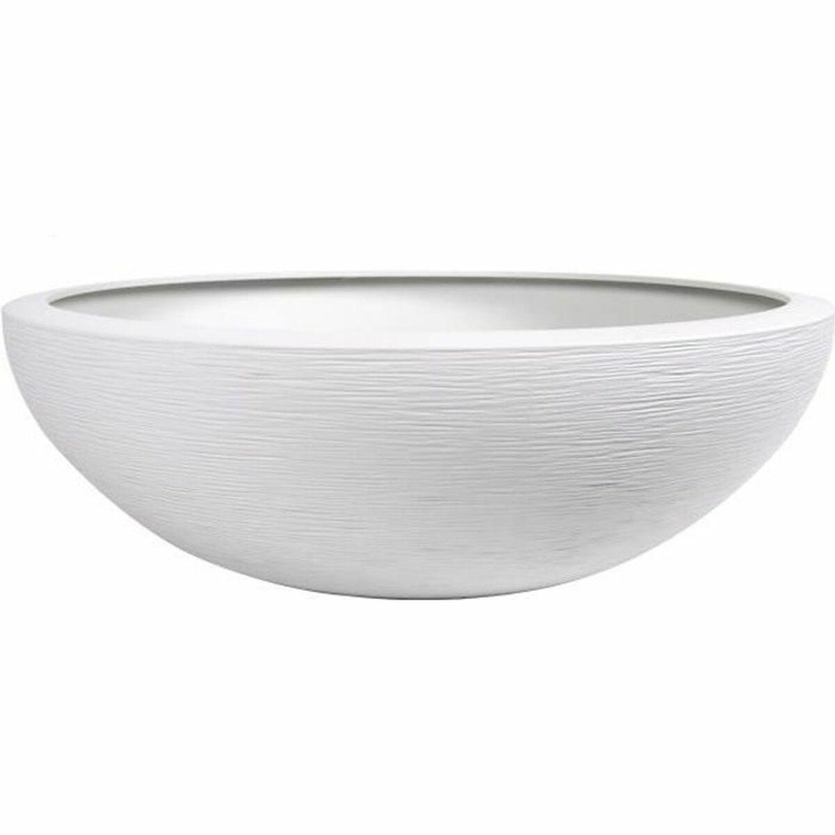 Krukke EDA Ø 59 cm - hvid plastik, cirkulær Krukke EDA Ø 59 cm - hvid plastik, cirkulær