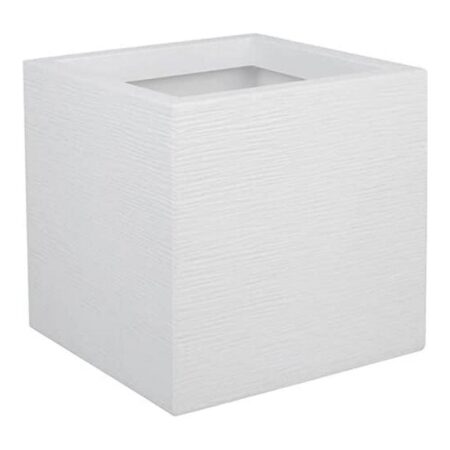 Krukke EDA hvid plastik 5 cm