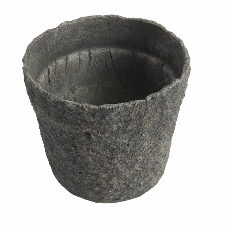 Krukke Mosu 16 - Mos grøn - Cement med rå sand finish - H: 16 Ø: 17 cm