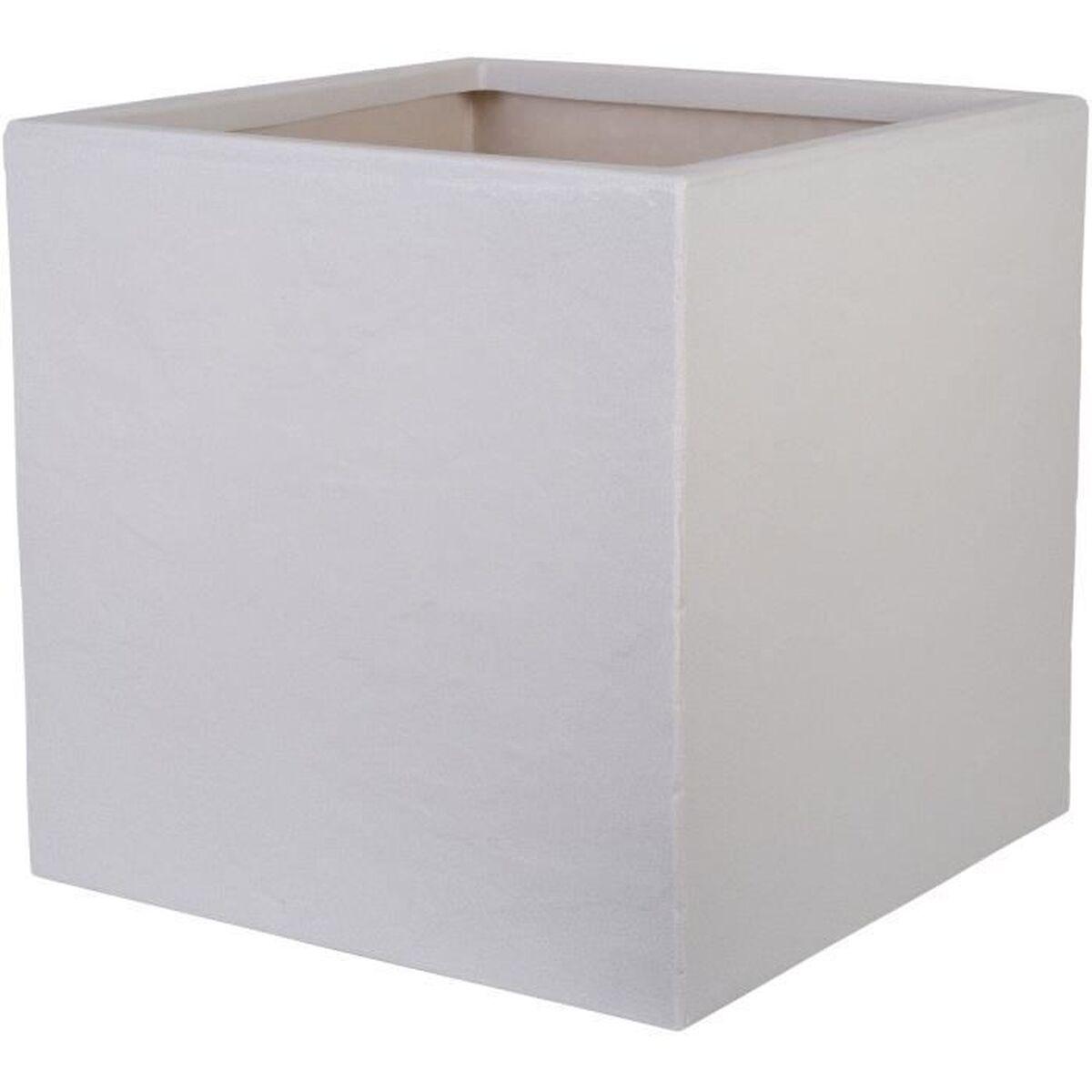 Krukke Strata lysegrå 39 × 38 × 40 cm - firkantet plastik Krukke Strata lysegrå 39 × 38 × 40 cm - firkantet plastik