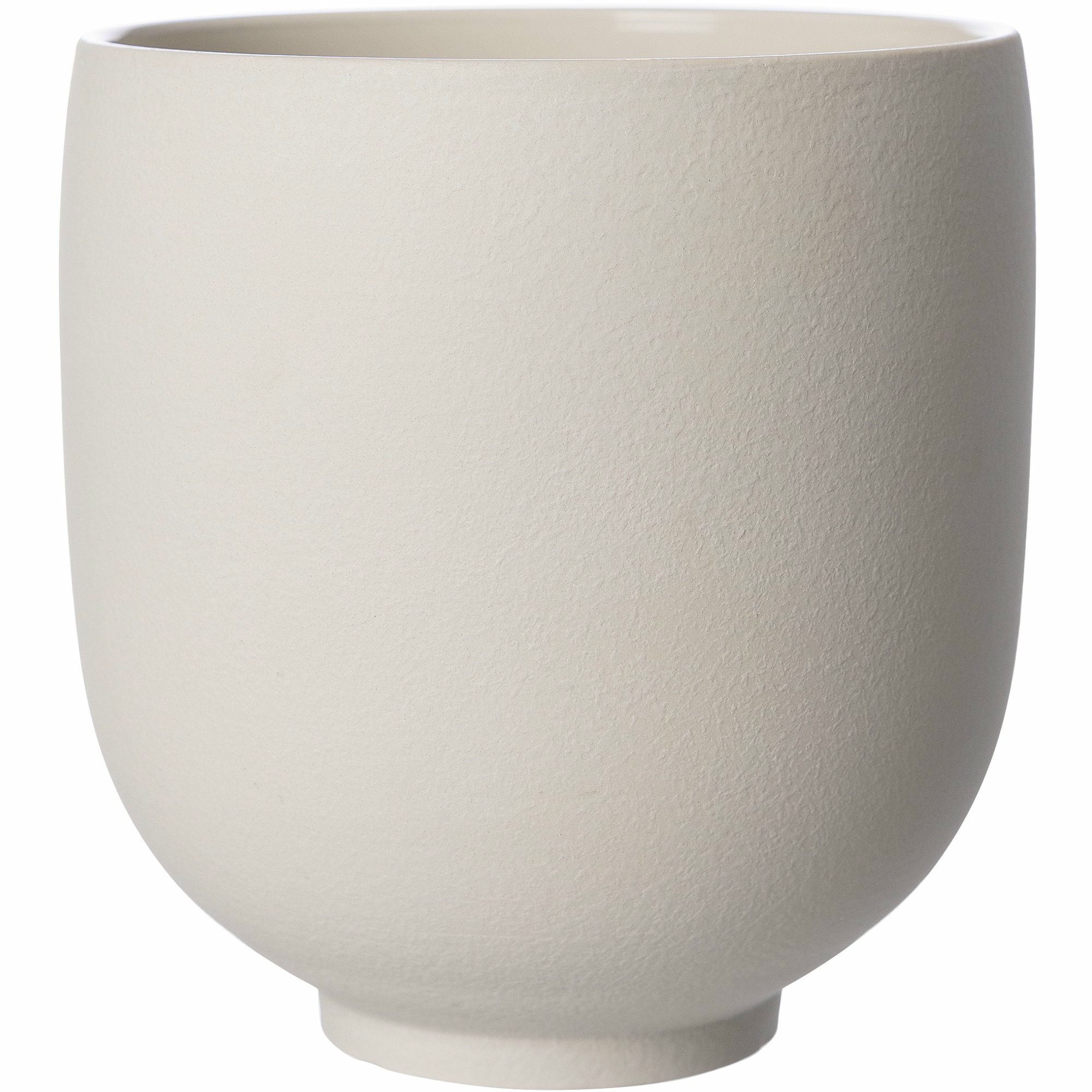 Krukke af stentøj 21 cm, naturhvid Krukke af stentøj 21 cm, naturhvid