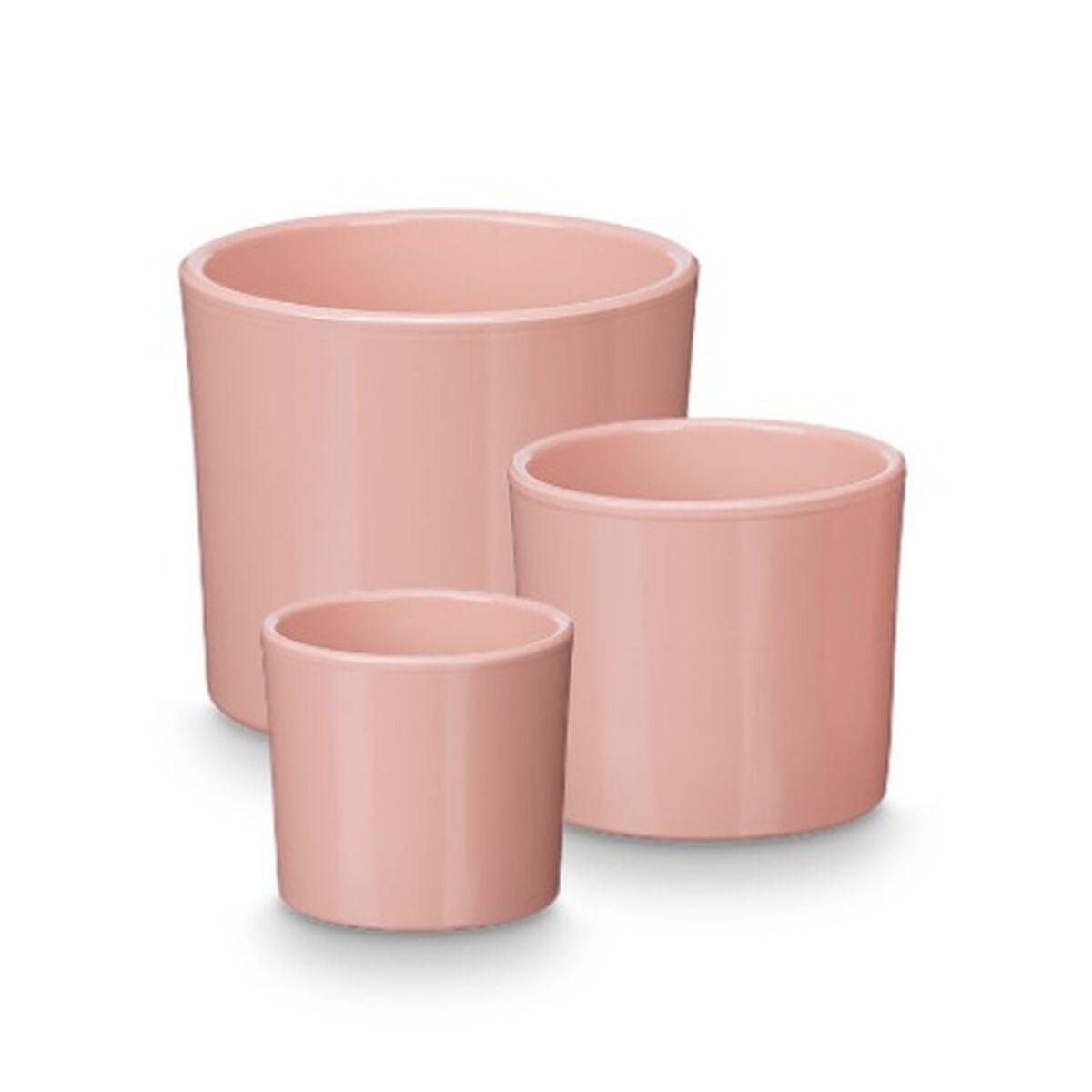 Krukker Ibergarden ler - pink, sæt á 3 (Ø14/17/22 cm) Krukker Ibergarden ler - pink, sæt á 3 (Ø14/17/22 cm)