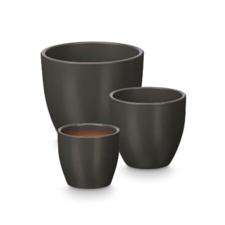 Krukker sæt Ibergarden antracit ler Ø14/Ø17/Ø22 cm - 3 dele