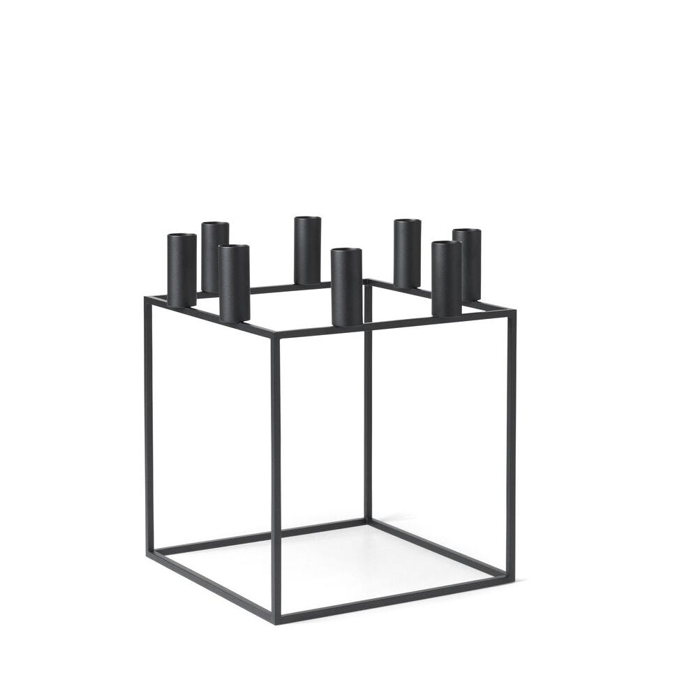 Kubus 8 lysestage, sort - 23x23 cm. Kubus 8 lysestage, sort - 23x23 cm.