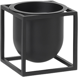 Kubus Flowerpot 10, Black