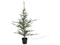 Kunstigt Cedertræ i potte, højde 120 cm,140 LED lys. 230 volt. (780-193)