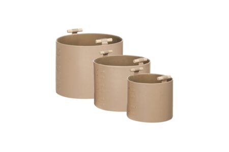 Kurv Aram sæt af 3 Beige - Beige