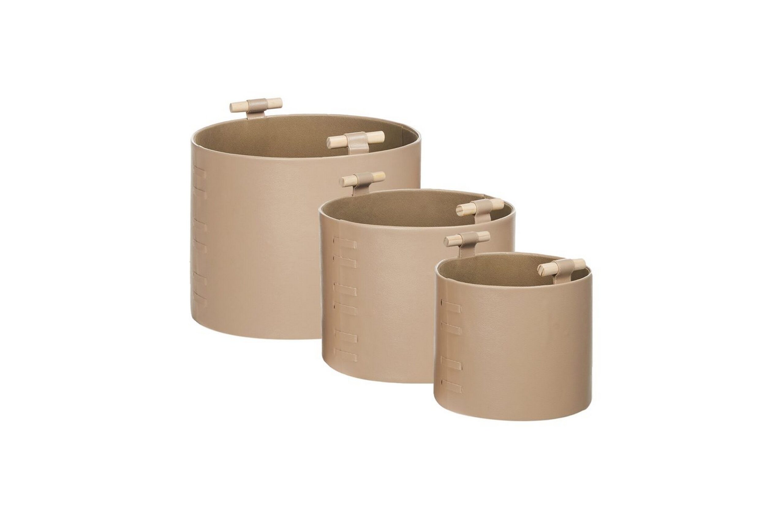Kurv Aram sæt af 3 Beige - Beige Kurv Aram sæt af 3 Beige - Beige