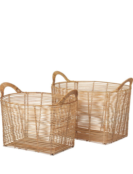 Kurv 'Safi' Rattan Home Storage Storage Baskets Beige Broste Copenhagen