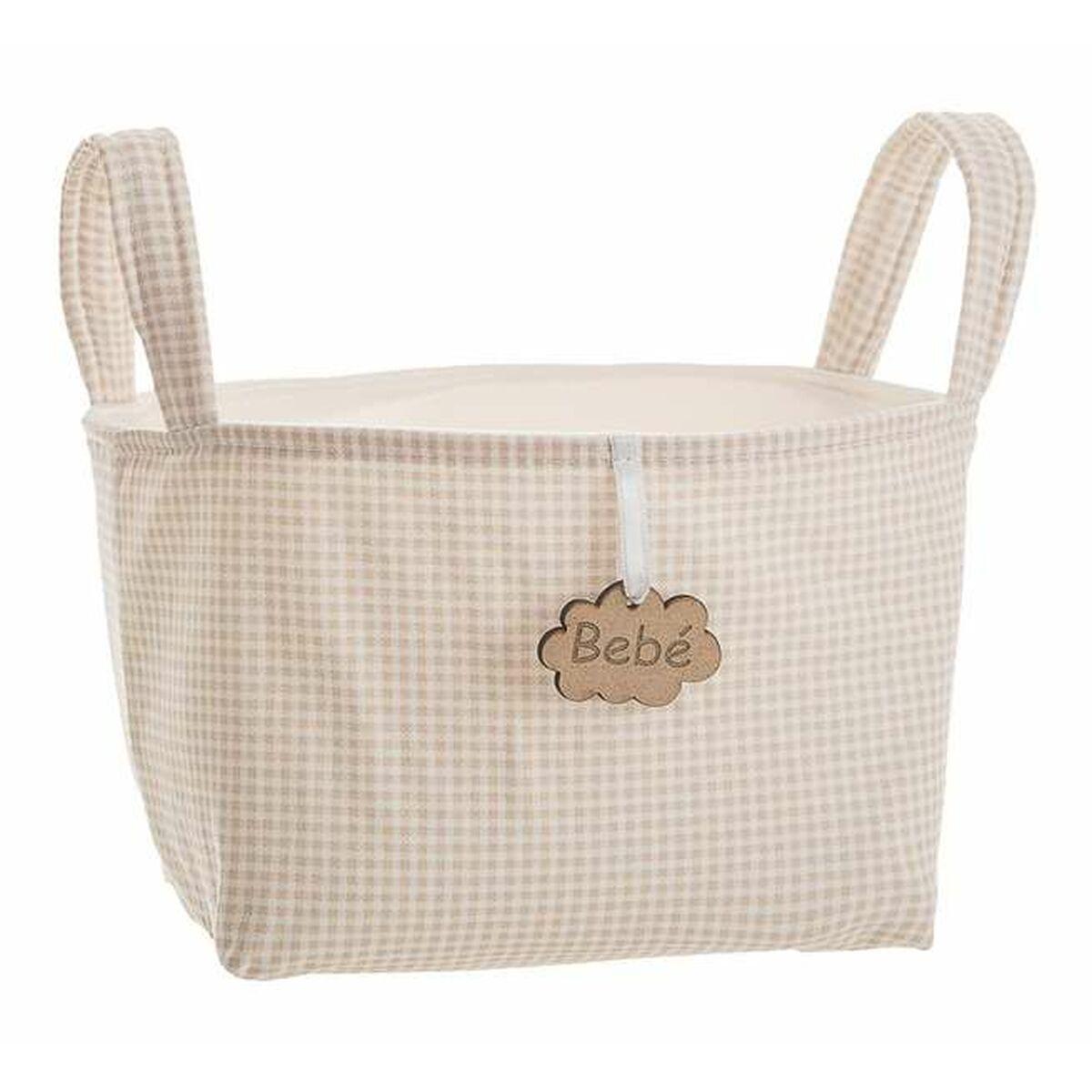 Kurv Vichy Brun Med håndtag 17 x 13,5 x 20 cm Kurv Vichy Brun Med håndtag 17 x 13,5 x 20 cm