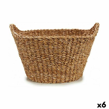 Kurv med håndtag - brun, 21 l, 50 × 30 × 49 cm (6 stk.)