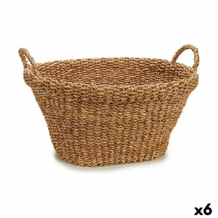 Kurv med håndtag - brun, 32 l (58 × 27 × 52 cm) - 6 stk.