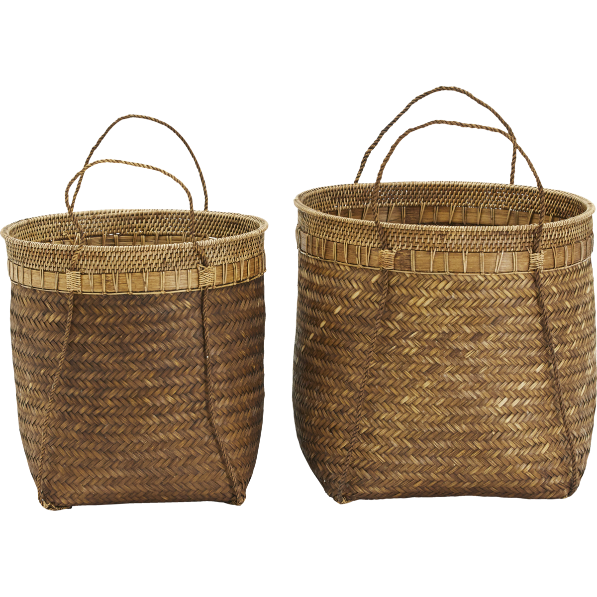 Kurve, HDBalie, Natur - Nature / Bamboo , Rattan / h: 43 cm, dia: 45 cm, h: 40 cm, dia: 40 cm Kurve, HDBalie, Natur - Nature / Bamboo , Rattan / h: 43 cm, dia: 45 cm, h: 40 cm, dia: 40 cm