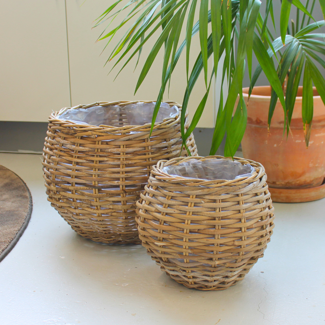 Kurve til planter | Dråbe form | Sæt af 2 Kurve til planter | Dråbe form | Sæt af 2