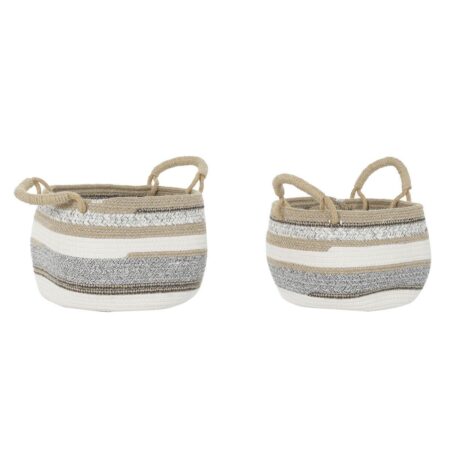 Kurvesæt 30 x 30 x 20 cm Jute Boho