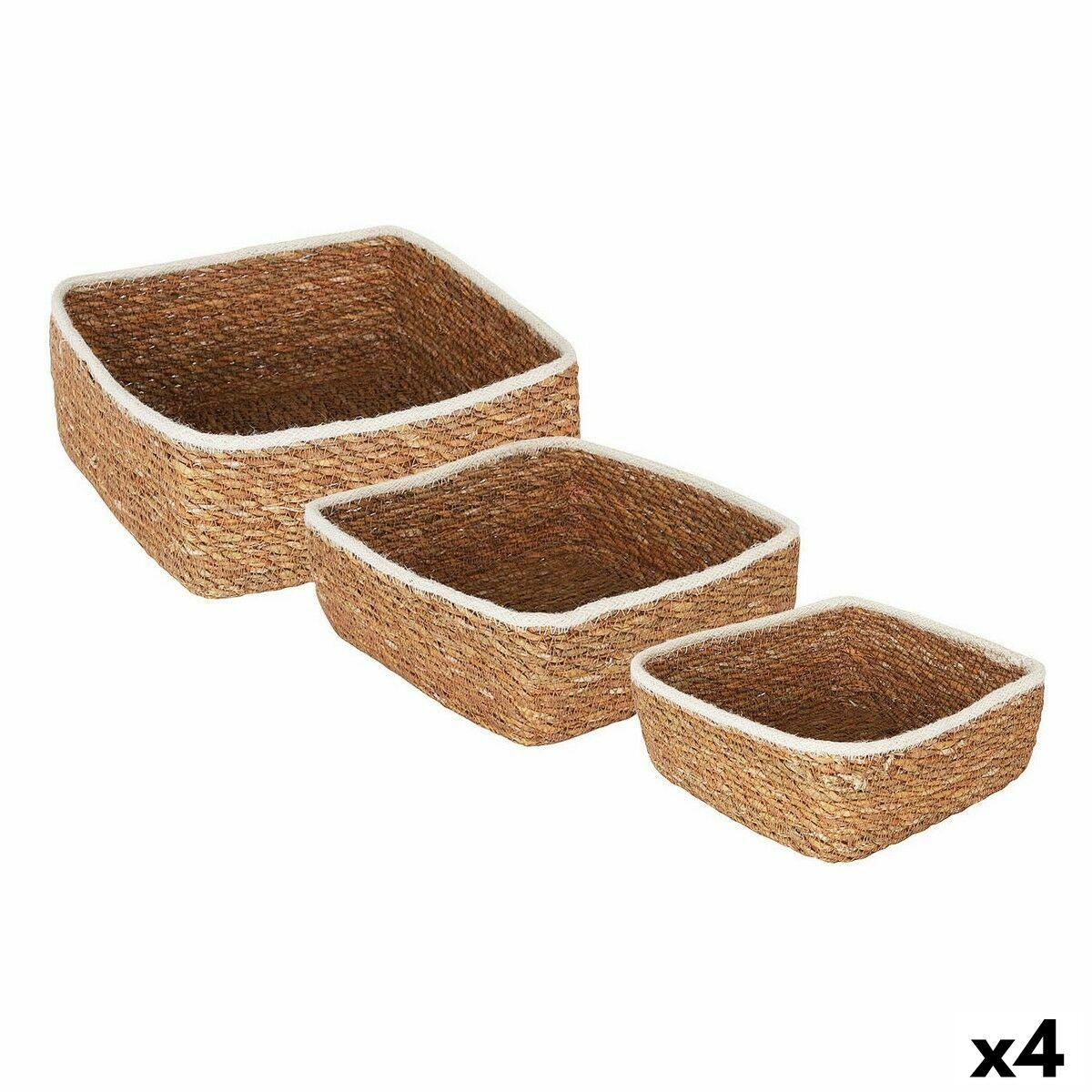 Kurvesæt Privilege 3 Dele flet 17 cm (3 Dele) (4 enheder) Kurvesæt Privilege 3 Dele flet 17 cm (3 Dele) (4 enheder)