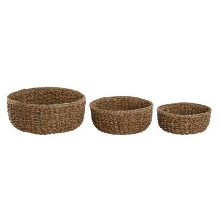 Kurvesæt i naturlig fiber - Boho, 3 stk. (30 x 30 x 13 cm)