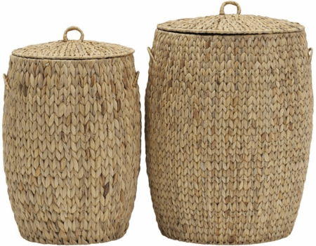 Kurvesæt med låg House Doctor Laun Ø37 x H57 cm natural