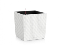 LECHUZA CUBE Cottage 30 All-in-One Set, Potteplante, Fritstående, Polypropylen (PP), Hvid, Indendørs/udendørs, Sort