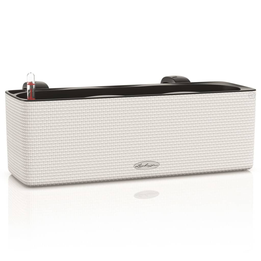 LECHUZA plantekasse CUBE color triple med beslag hvid 13680 LECHUZA plantekasse CUBE color triple med beslag hvid 13680