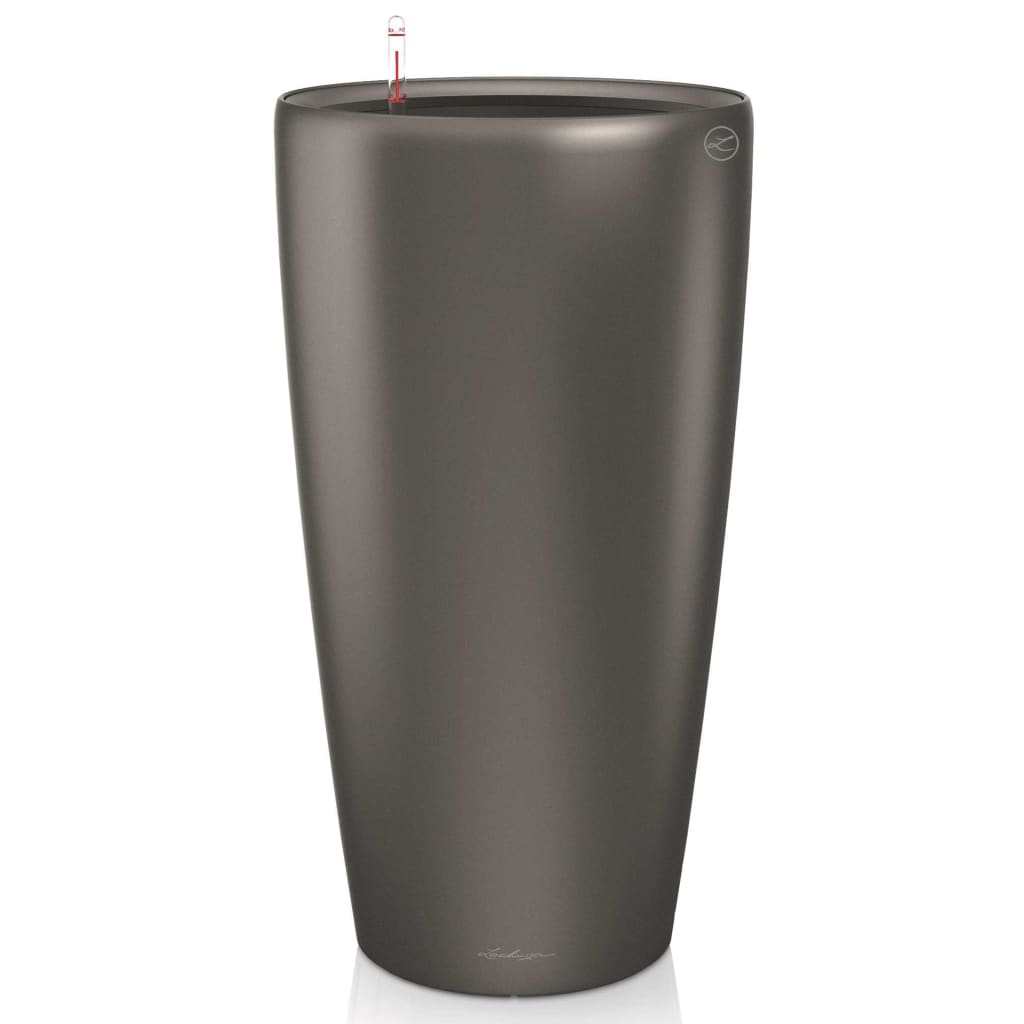 LECHUZA plantekasse Rondo 40 ALL-IN-ONE trækul metallisk 15743 LECHUZA plantekasse Rondo 40 ALL-IN-ONE trækul metallisk 15743