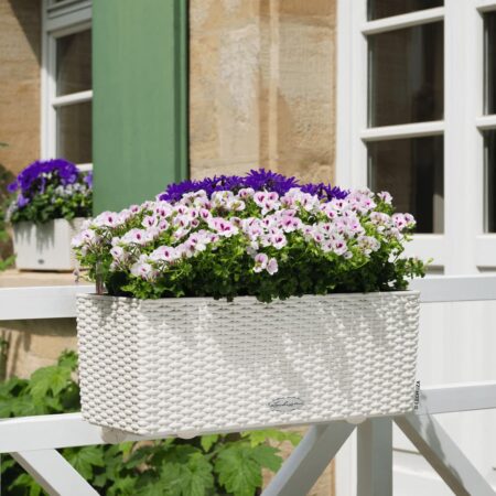 LECHUZA plantekrukke BALCONERA Cottage 50 ALL-IN-ONE hvid