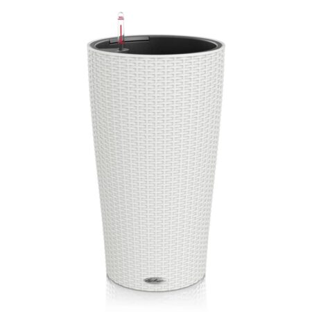 LECHUZA plantekrukke CILINDRO Cottage 23 ALL-IN-ONE diam. 23 cm hvid