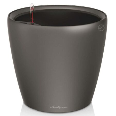 LECHUZA plantekrukke CLASSICO LS 28 ALL-IN-ONE metallisk sort 16043
