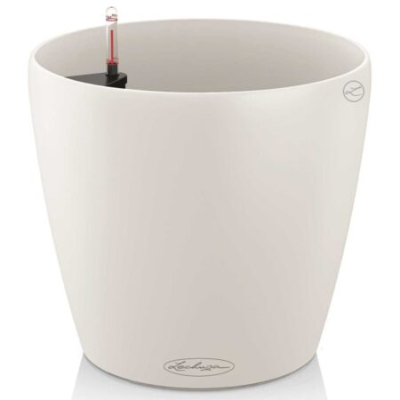 LECHUZA plantekrukke Classico Color 28 ALL-IN-ONE hvid højglans 13190