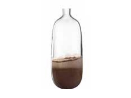 LEONARDO 041671, Flaskeformet vase, Brun, Transparent, Blank, Bord, Indendørs, 500 mm