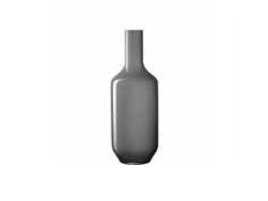 LEONARDO 041745, Flaskeformet vase, Grå, Blank, Indendørs, 390 mm, 140 mm