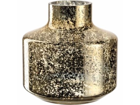 LEONARDO Milano, Flaskeformet vase, Glas, Guld, Blank, Bord, Indendørs