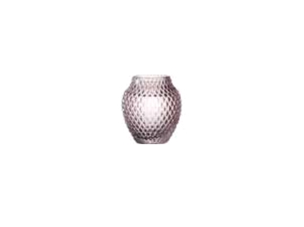 LEONARDO Poesia, Urneformet vase, Glas, Lyserød, Bord, Indendørs, 110 mm