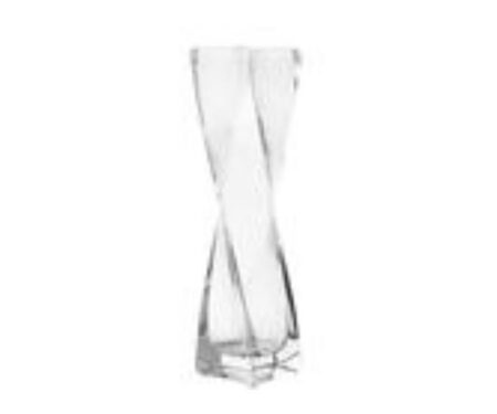 LEONARDO Swirl, Firkantet vase, Glas, Transparent, Transparent, 200 mm, 50 mm