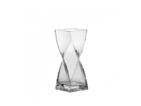 LEONARDO Swirl, Firkantet vase, Glas, Transparent, Transparent, 250 mm, 100 mm