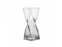 LEONARDO Swirl, Firkantet vase, Glas, Transparent, Transparent, CE, 300 mm