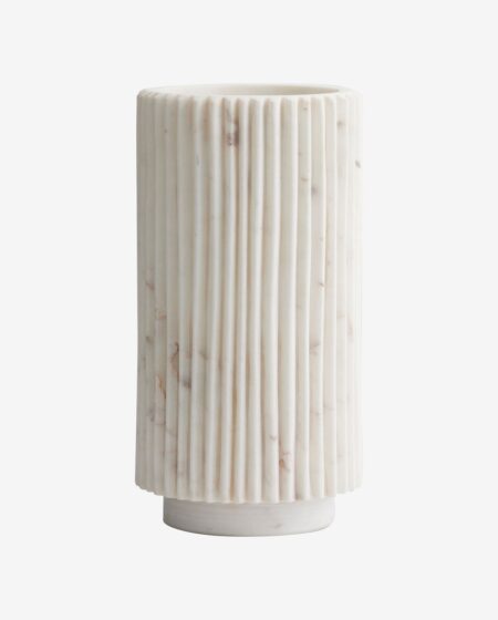 LOON vase - hvid marmor