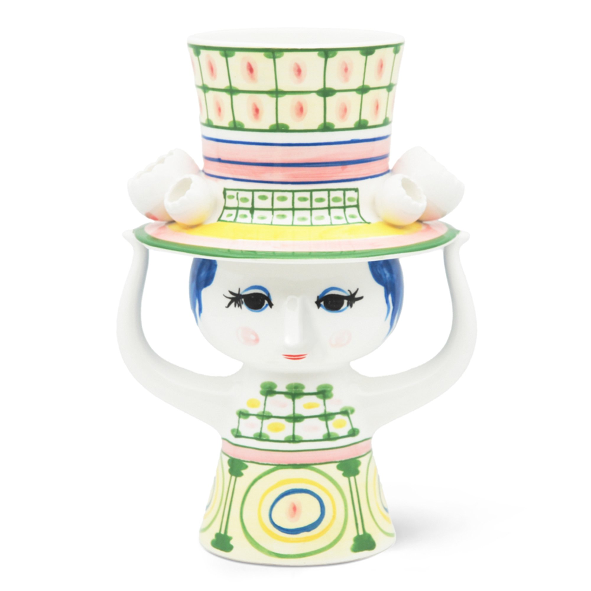 Lady with hat vase 24,5 cm, grøn Lady with hat vase 24,5 cm, grøn