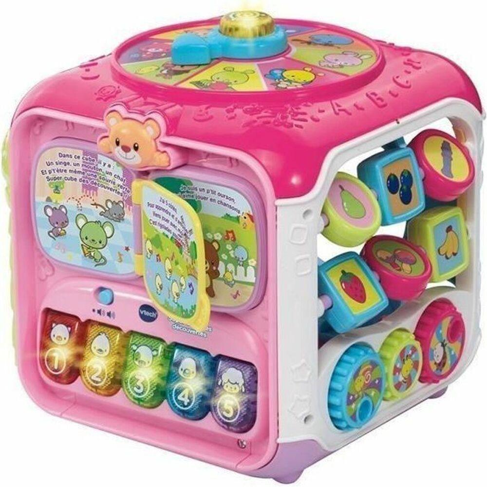 Lærerigt Spil Vtech Baby Super cube des découvertes rose (FR) Lærerigt Spil Vtech Baby Super cube des découvertes rose (FR)