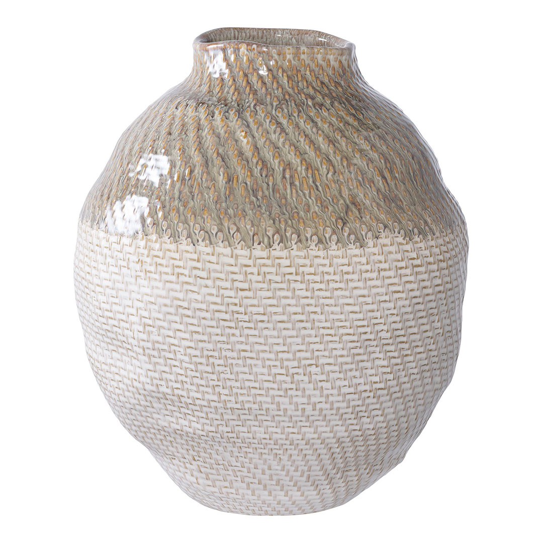 Lagos vase hvid,grøn Lagos vase hvid,grøn