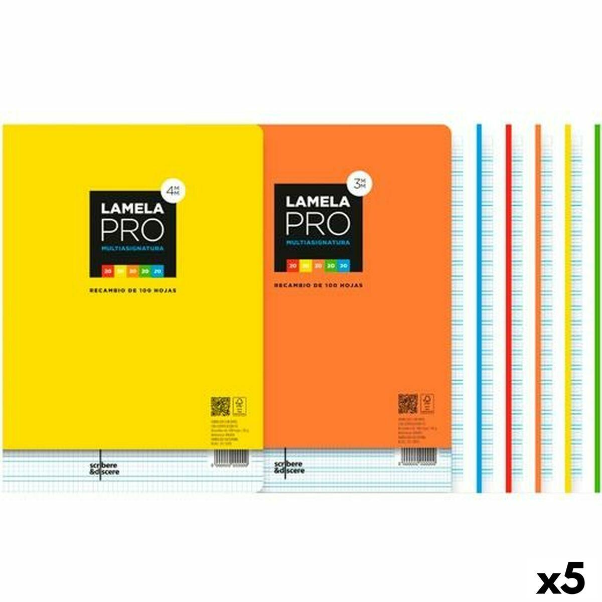 Lamela udskiftningsark A4, 3 mm kvadrat, 100 ark - multifarvet (5 pk) Lamela udskiftningsark A4, 3 mm kvadrat, 100 ark - multifarvet (5 pk)