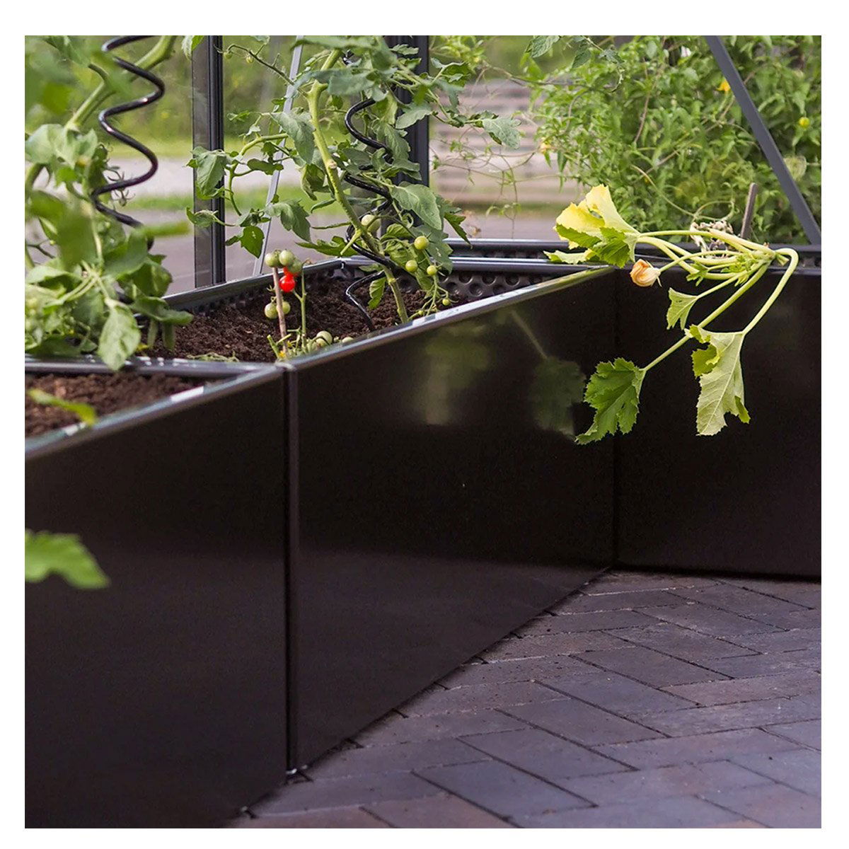 Land Black Sort plantekasse, aflang - 40 x 80 x 80 cm Stablet Land Black Sort plantekasse, aflang - 40 x 80 x 80 cm Stablet