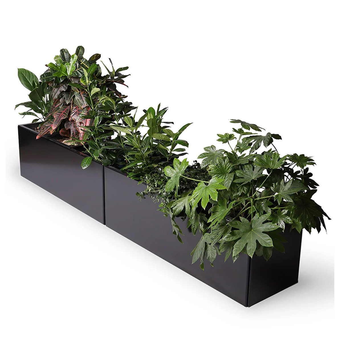 Land Black Sort plantekasse, ekstra lang - 60 x 160 x 40 cm Land Black Sort plantekasse, ekstra lang - 60 x 160 x 40 cm