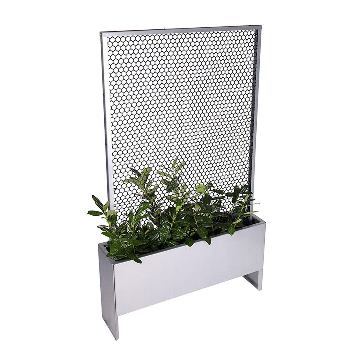 Land Modern Slim Plantekasse med højt espalier, galvaniseret Land Modern Slim Plantekasse med højt espalier, galvaniseret