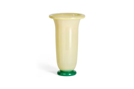 Large Empire Vase, gul/grøn - H25 cm.