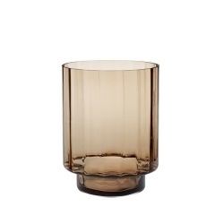 Laura vase brun glas - H Skjalm P